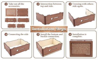 Wooden Umrah Saving Box - Save 210,000 Smartly for Your Umrah Journey